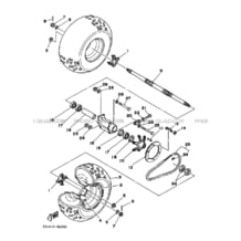 ROUE ARRIERE pour Yamaha 200 1996 BLASTER YFS 200 BLASTER 3JMM YAMAHA BLACK