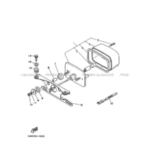 FEU ARRIERE 2 pour Yamaha 200 1996 BLASTER YFS200 3JMK INK BLUE