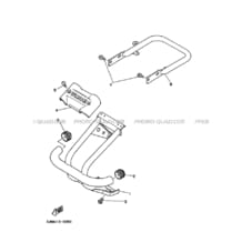 PARE CHOCS pour Yamaha 200 1996 BLASTER YFS200 3JMK YAMAHA BLACK