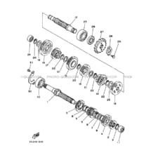 TRANSMISSION pour Yamaha 200 1996 BLASTER YFS200 3JMK YAMAHA BLACK