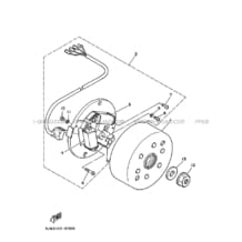 ALLUMAGE pour Yamaha 200 1996 BLASTER YFS200 3JML YAMAHA BLACK