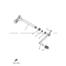 AXE DE SELECTEUR     PEDALE pour Yamaha 200 1996 BLASTER YFS200 3JML YAMAHA BLACK
