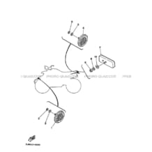 PARTIE ELECTRIQUE 2 pour Yamaha 200 1998 BLASTER YFS200 3JMT RADICAL WHITE
