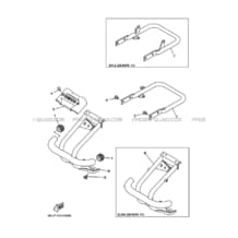 PARE CHOCS pour Yamaha 200 2002 BLASTER 200 5KJ8 YAMAHA BLACK