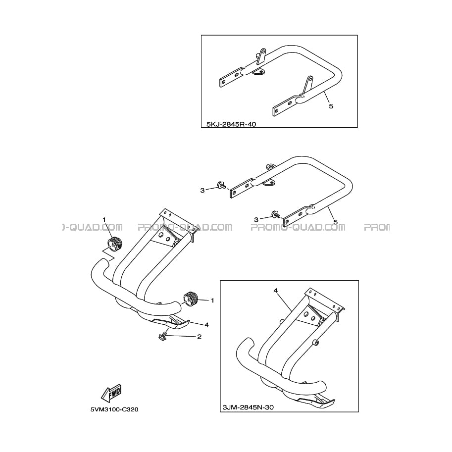 PARE CHOCS  Yamaha  2004 200  pièces OEMPARE CHOCS  Yamaha  2004 200  pièces OEM