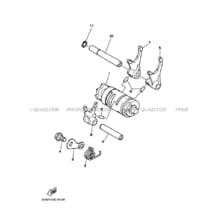 BARILLET DE SELECTION     FOURCHETTES pour Yamaha 200 2004 BLASTER YFS200 5VM4 YAMAHA BLACK