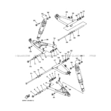 SUSPENSION     ROUE AVANT pour Yamaha 200 2004 BLASTER YFS200 5VM4 YAMAHA BLACK