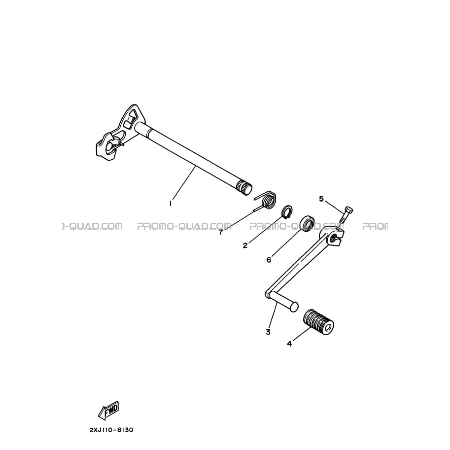 AXE DE SELECTEUR     PEDALE  Yamaha  2006 200  Original parts OEMAXE DE SELECTEUR     PEDALE  Yamaha  2006 200  Original parts OEM