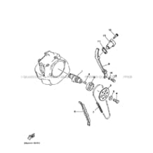 ARBRE A CAMES     CHAINE DE DISTRIBUTION pour Yamaha 225 1986 YFM 225 N 59V 0