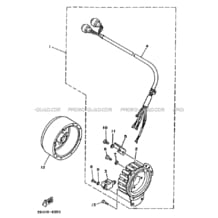 GENERATEUR pour Yamaha 225 1986 YFM 225 N 59V 0