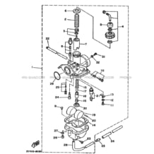 CARBURATEUR pour Yamaha 230 1989 Autres_modeles YFU1 3JN2 BEIGE