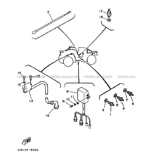 ELECTRIQUE 1 pour Yamaha 230 1989 Autres_modeles YFU1 3JN2 BEIGE