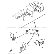 FEU ARRIERE 2 pour Yamaha 230 1989 Autres_modeles YFU1 3JN2 BEIGE