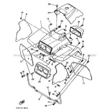 GARDE BOUE AVANT pour Yamaha 230 1989 Autres_modeles YFU1 3JN2 BEIGE