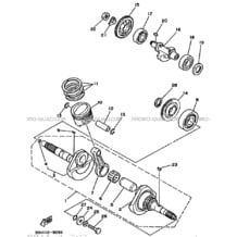 VILEBREQUIN     PISTON pour Yamaha 230 1989 Autres_modeles YFU1 3JN2 BEIGE