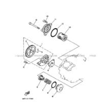 POMPE A HUILE pour Yamaha 230 1989 Autres_modeles YFU1 3JN2 OCEAN BLUE