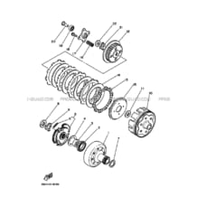 EMBRAYAGE DE DEMARREUR pour Yamaha 250 1990 YFM YFM250 3GH4 OCEAN BLUE