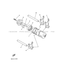 BARILLET DE SELECTION     FOURCHETTES pour Yamaha 250 1992 TIMBERWOLF YFB250 4BD3 SOLID FINE SILVER
