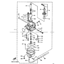 CARBURATEUR pour Yamaha 250 1993 TIMBERWOLF YFB250 4BD6