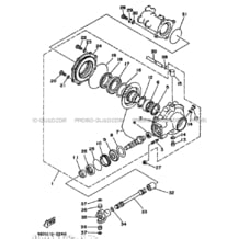 CARDAN     COUPLE CONIQUE pour Yamaha 250 1993 TIMBERWOLF YFB250 4BD6