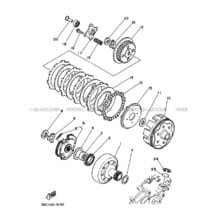 EMBRAYAGE DE DEMARREUR pour Yamaha 250 1993 TIMBERWOLF YFB250 4BD6