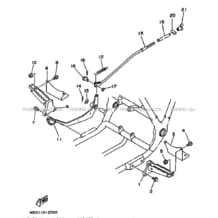 SUPPORT     REPOSE PIEDS pour Yamaha 250 1993 TIMBERWOLF YFB250 4BD6