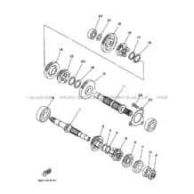 TRANSMISSION pour Yamaha 250 1993 TIMBERWOLF YFB250 4BD6