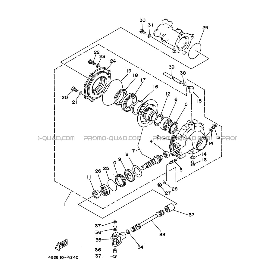 CARDAN     COUPLE CONIQUE  Yamaha  1995 250  Original parts OEMCARDAN     COUPLE CONIQUE  Yamaha  1995 250  Original parts OEM