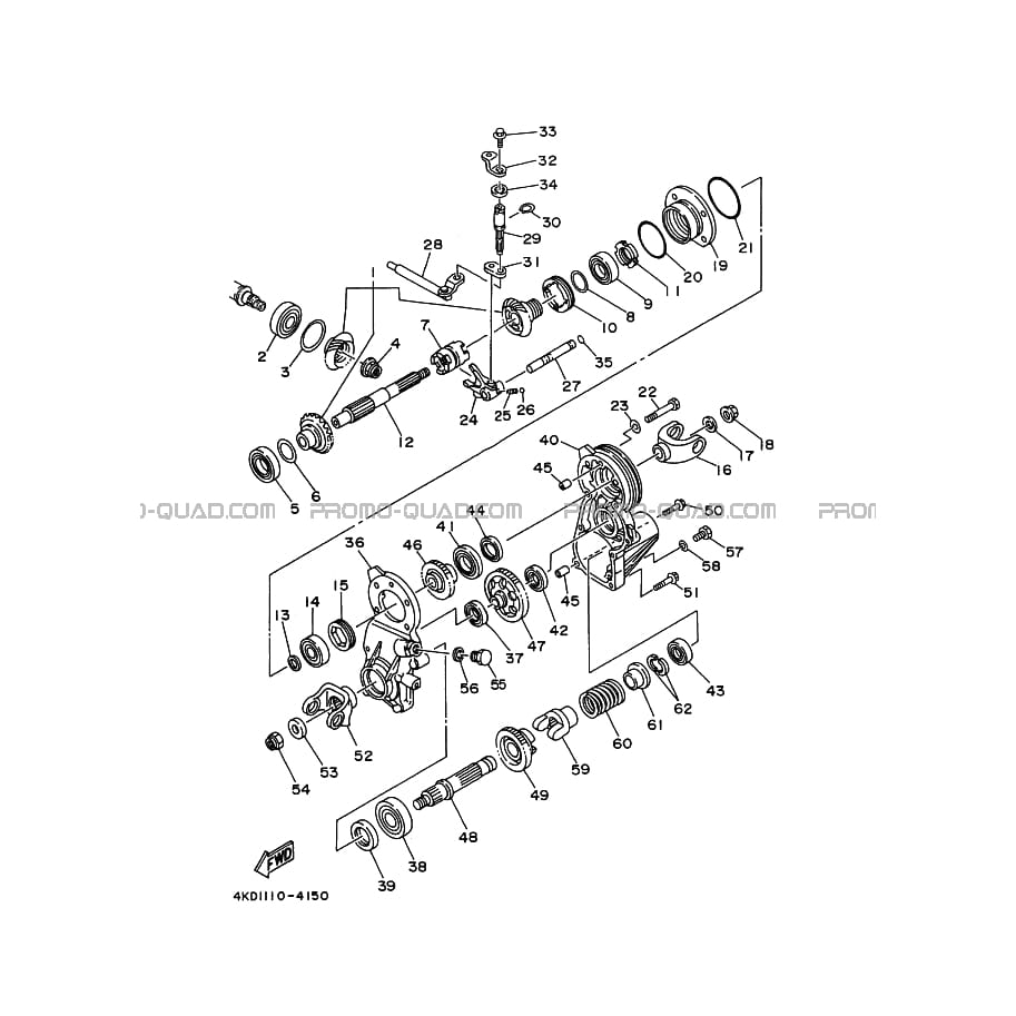 TRANSMISSION INTERMEDIAIRE  Yamaha  1995 250  Original parts OEMTRANSMISSION INTERMEDIAIRE  Yamaha  1995 250  Original parts OEM