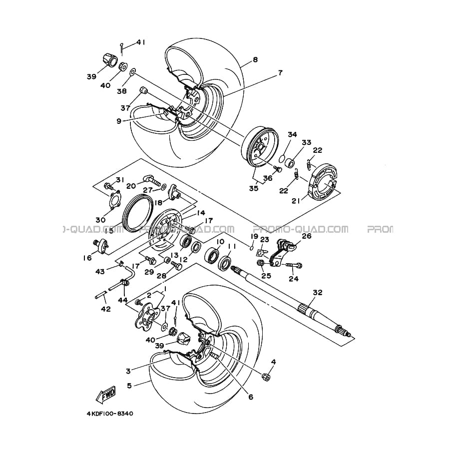 ROUE ARRIERE  Yamaha  1998 250  Original parts OEMROUE ARRIERE  Yamaha  1998 250  Original parts OEM