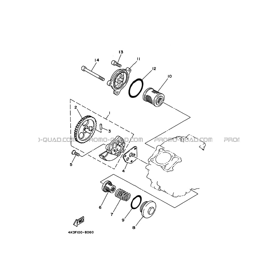 POMPE A HUILE  Yamaha  2001 250  pièces OEMPOMPE A HUILE  Yamaha  2001 250  pièces OEM