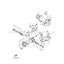 BRAS ARRIERE pour Yamaha 250 2003 BEAR_TRACKER YFM250 4XEK DOURADO