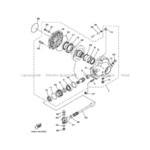 CARDAN     COUPLE CONIQUE pour Yamaha 250 2003 BEAR_TRACKER YFM250 4XEK DOURADO