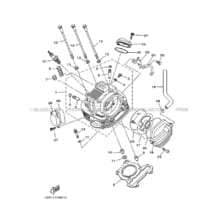 CULASSE pour Yamaha 250 2003 BEAR_TRACKER YFM250 4XEK DOURADO