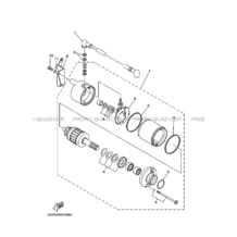 DEMARREUR pour Yamaha 250 2003 BEAR_TRACKER YFM250 4XEK DOURADO