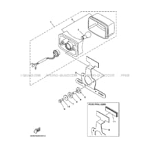 FEU ARRIERE pour Yamaha 250 2003 BEAR_TRACKER YFM250 4XEK DOURADO