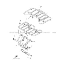 PARE CHOCS pour Yamaha 250 2003 BEAR_TRACKER YFM250 4XEK DOURADO