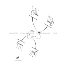 PARTIE ELECTRIQUE 2 pour Yamaha 250 2003 BEAR_TRACKER YFM250 4XEK DOURADO