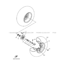 ROUE AVANT pour Yamaha 250 2003 BEAR_TRACKER YFM250 4XEK DOURADO