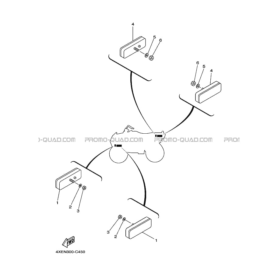 PARTIE ELECTRIQUE 2  Yamaha  2004 250  pièces OEMPARTIE ELECTRIQUE 2  Yamaha  2004 250  pièces OEM
