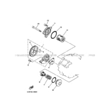 POMPE A HUILE pour Yamaha 250 2004 BEAR_TRACKER YFM250 4XEN ROMANTIQUE ROUGE