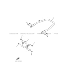 PARE CHOCS pour Yamaha 250 2008 RAPTOR YFM250R 4D3B YAMAHA BLACK