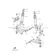 SUSPENSION     ROUE AVANT pour Yamaha 250 2009 BIG_BEAR YFM250 1P0H BLACK METALLIC J