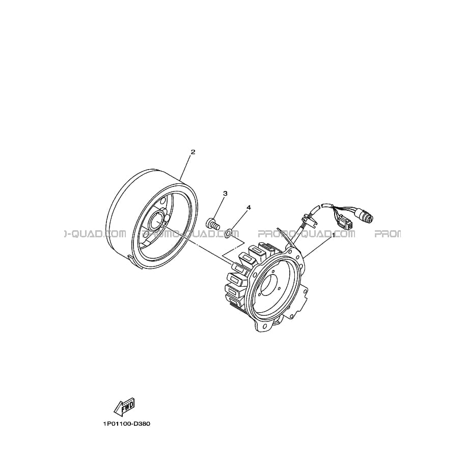 ALLUMAGE  Yamaha  2009 250  pièces OEMALLUMAGE  Yamaha  2009 250  pièces OEM