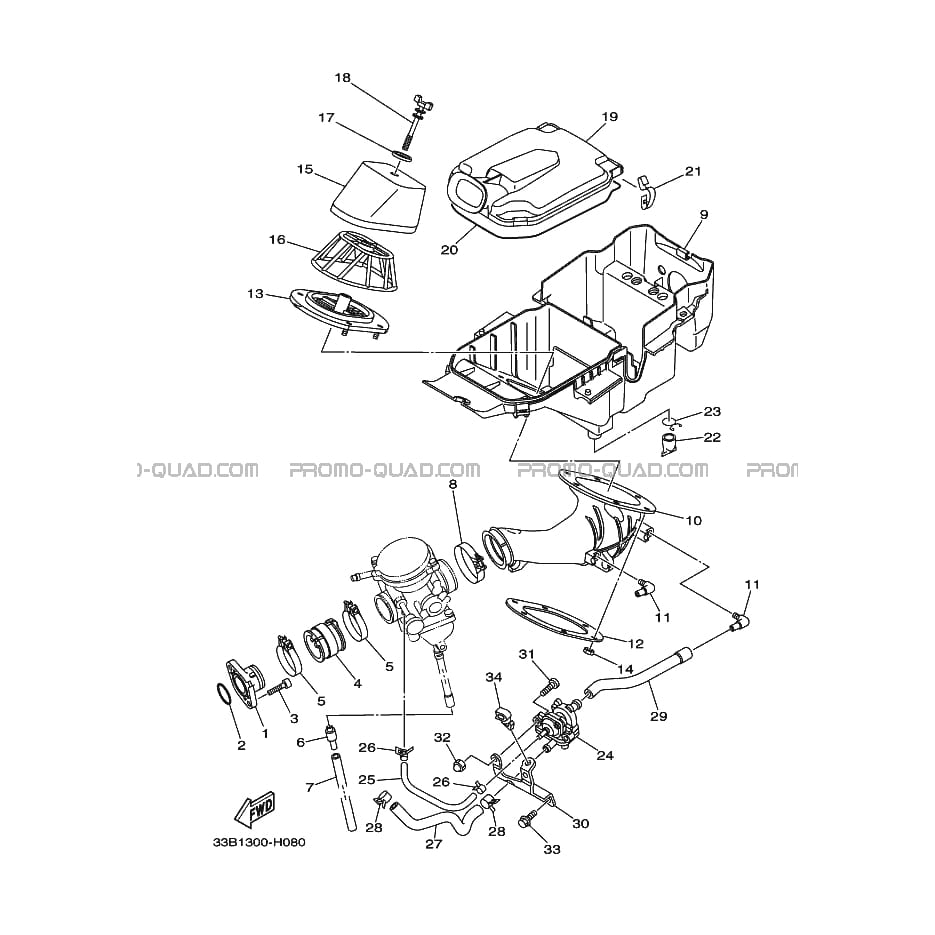 ADMISSION  Yamaha  2009 250  Original parts OEMADMISSION  Yamaha  2009 250  Original parts OEM