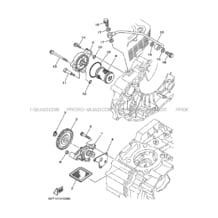 POMPE A HUILE pour Yamaha 250 2009 RAPTOR YFM250R 33B2 BLACK METALLIC J