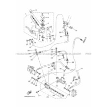 MAITRE CYLINDRE DE FREIN AVANT pour Yamaha 250 2009 RAPTOR YFM250R 33B3 YAMAHA BLACK