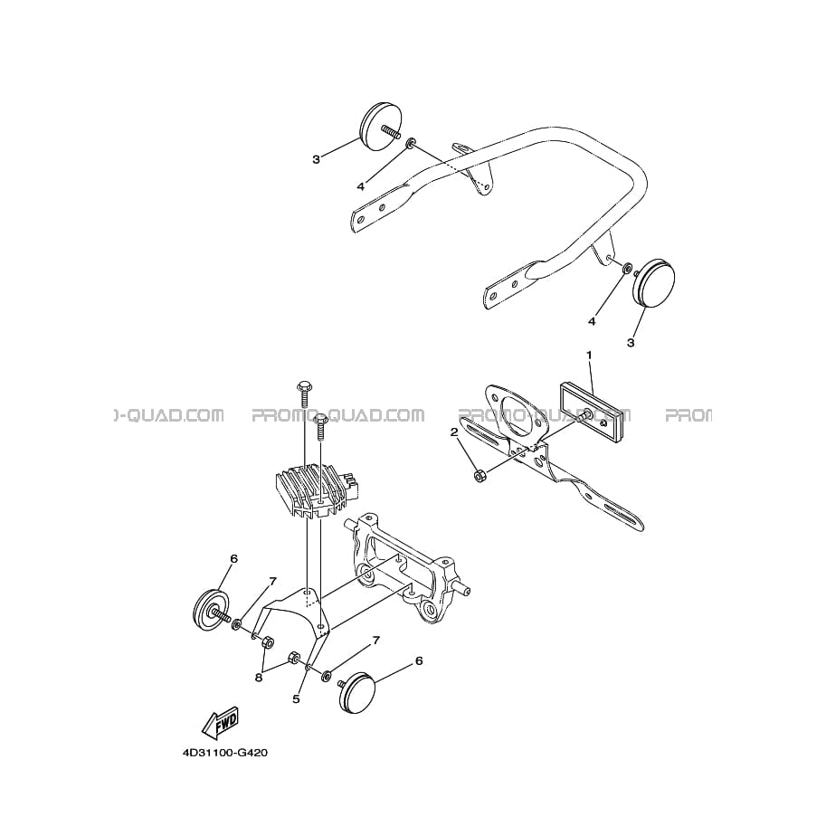 PARTIE ELECTRIQUE 2  Yamaha  2009 250  Original parts OEM