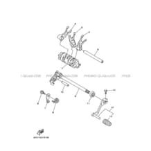 BARILLET DE SELECTION     FOURCHETTES pour Yamaha 250 2009 RAPTOR YFM250R 4D3P YAMAHA BLACK