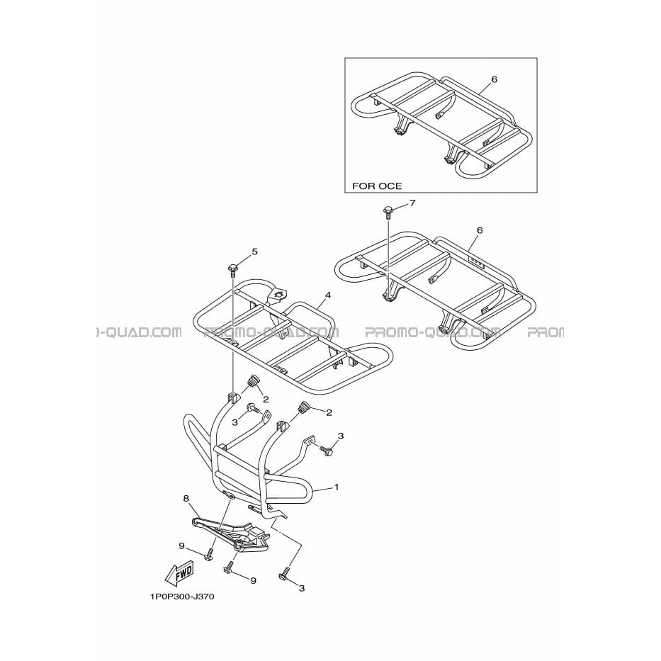 PARE CHOCS  Yamaha  2011 250  pièces OEMPARE CHOCS  Yamaha  2011 250  pièces OEM